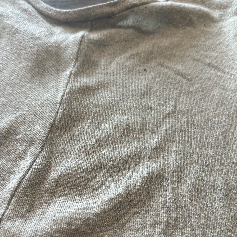 LOU TEE(Regen Silk Noil Jersey) speckled Heather Grey-size XS RV:$138 - Picture 14 of 16